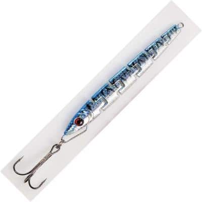 DEGA Pilker Skeleton Blue-Silver-Glitter 150g