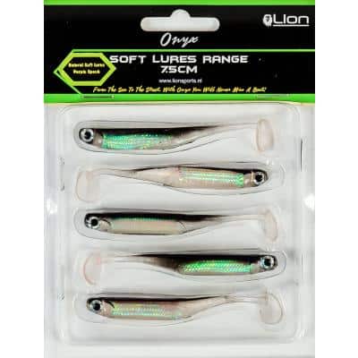 Lion Sports Onyx Natural 7.5 cm Gummiköder Purple Speck