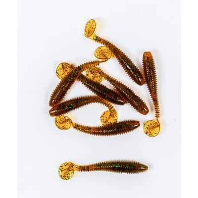 Lion Sports Onyx Screw Tail Worm 60 mm 1.4 g Amber