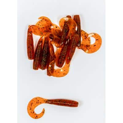 Lion Sports Onyx Curly Tail Soft Wurm 65 mm 3 g braun