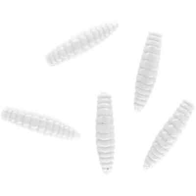 Mikado Trout Campione Fat Grub 3.4cm/Weiss - 6 Stck.