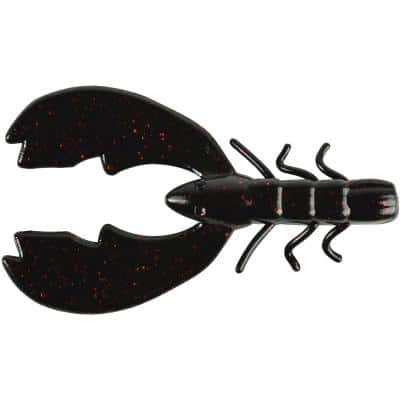 Berkley PowerBait Chigger Craw Black Red Fleck 8cm 10Stk.