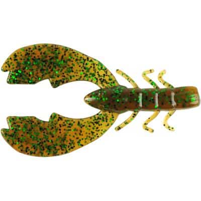 Berkley PowerBait Chigger Craw Pumpkin Green Fleck 8cm 10Stk.