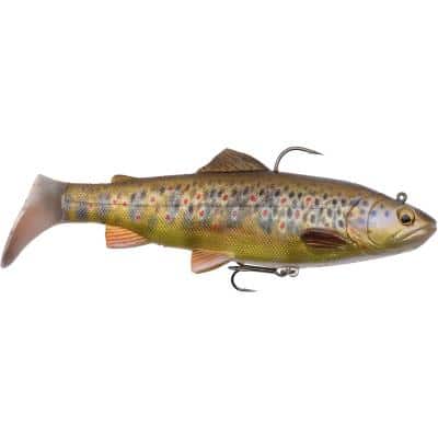 Savage Gear 4D Trout Rattle Shad 17cm 80g 03-Dark Brown Trout
