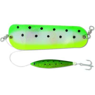 Rhino 105g 28cm Flasher mit Softfish Lure gold/green dolphin 1Stück