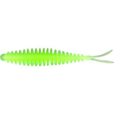 Magic Trout T-Worm 1g V-Tail neon grün Käse 6
