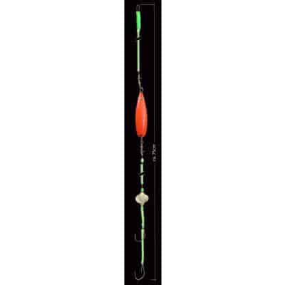 DEGA Nachläufer-/Seitenarm-Systemmit Metallblinker orange