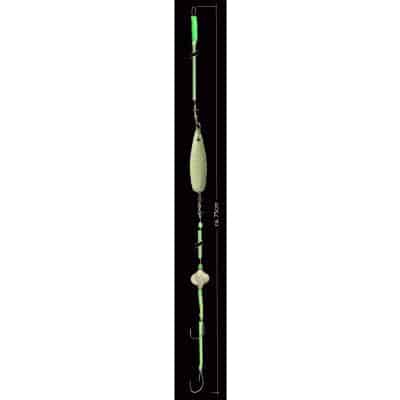 DEGA Nachläufer-/Seitenarm-Systemmit Metallblinker luminous