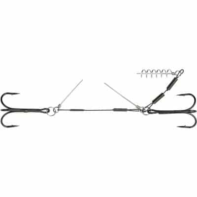 Mikado Stinger - Jaws Stahl mit Stiften - 4+6cmx24Kg - Drilling: 1/0