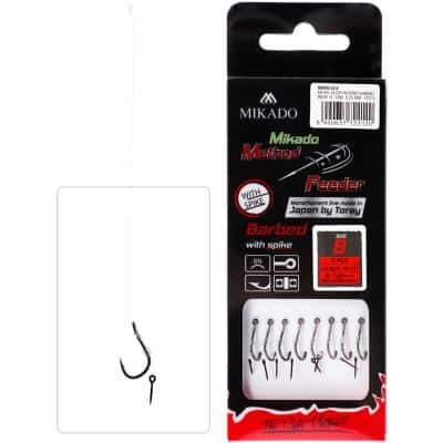 Method Feeder Rig mit Nadel Mono Chinu - Haken Gr. 8/0.25mm/10cm - 8St