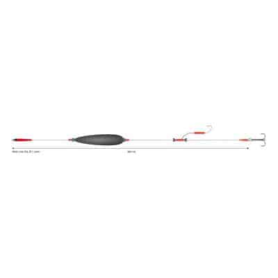 Mikado Mono Catfish Set Iii - Big Bait Rig 20G/200cm/100Kg # 3/0 6/0