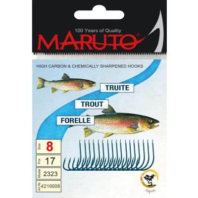 Maruto Maruto Forellenhaken blau Größe 6 SB16