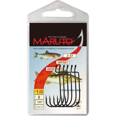 Maruto Maruto Z ST Offset Haken mit Öhr gunsmoke Größe 5/0 SB5