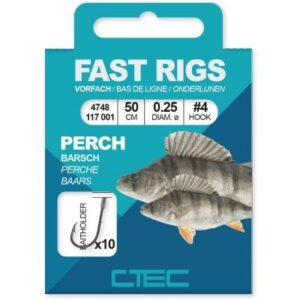 Ctec Fast Rigs Perch Baithold. 50cm #8-0.20Mm
