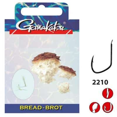GAMAKATSU HOOK BKD-2210G BROTFLOCKE 60CM Gr.14 Zielfischhaken