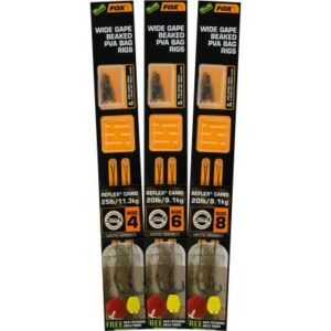 Fox Edges Wide Gape Beaked PVA Ready Rigs - 20lb size 6