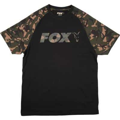 Fox Black Camo Raglan T M