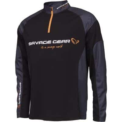 Savage Gear Tournament Gear Shirt 1/2 Zip Xl Black Ink
