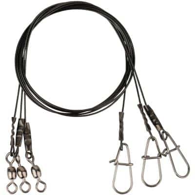 Savage Gear Black7 Trace 30cm 0.45mm 11kg Swivel/Needle Snap 3pcs
