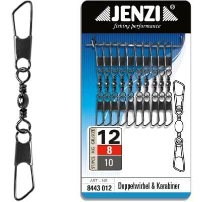 JENZI Doppelwirbel mit Karabiner Größe: 12 8 kg