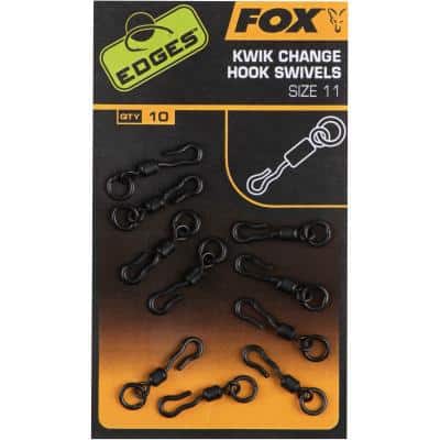 Fox Edges Kwik Change Hook Swivels Size 10 X 10