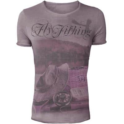 HSDesign Vintage t-shirt Fly Fishing - Size XL